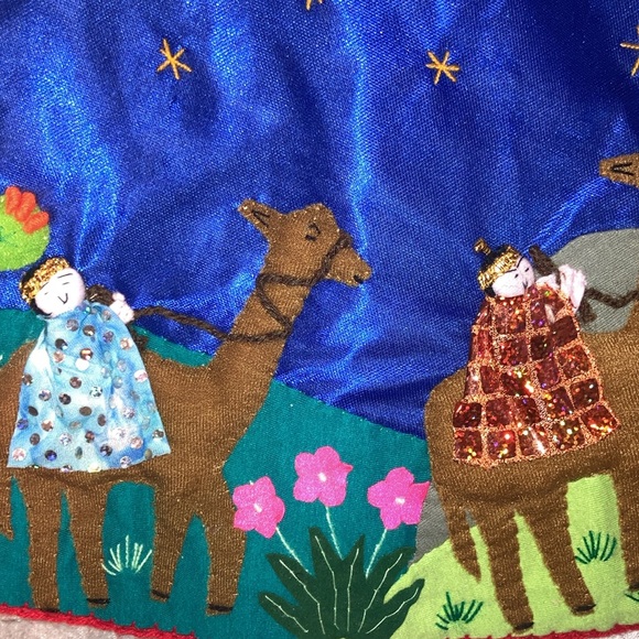 Exquisite Handmade In Peru CIAP Christmas Tree Skirt - Picture 14 of 17